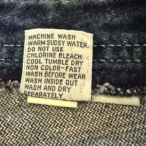 Vintage 80's Jordache Jeans Unisex Dark Blue Slim Straight Leg - Picture 9 of 11